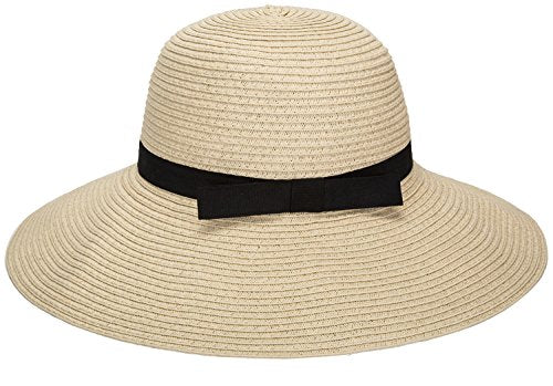 Women Floppy Sun Beach Straw Hats Wide Brim Packable Summer Cap (Beige) by Janrely For Cheap