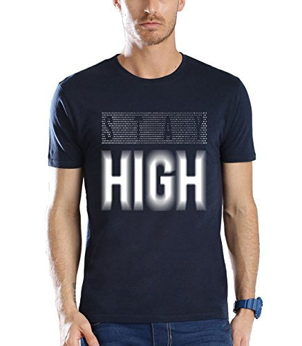 Adro Men s Round Neck Cotton T-Shirt (Navy(SIZE-M) Discount