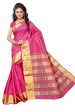 Alankrita Kanchipuram Art Tussar Silk Saree Rani Color Discount