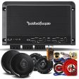 Rockford Fosgate R250X4 Prime 250 Watts 4-Channel Amplifier + (4) Kenwood KFC-1695PS 320W 6.5  3-Way Speaker + Amp Kit Hot on Sale