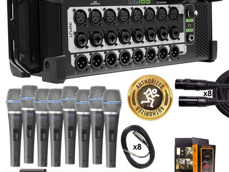 Mackie DL16S 16-Channel Wireless Digital Sound Mixer, Built-In WiFi + Microphone Bundle For Cheap