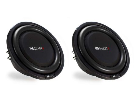 MB Quart M Line 12  600W Dual Voice Coil Shallow Low Profile Subwoofer (2 Pack) For Discount