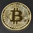 .999 Fine Gold Bitcoin Commemorative Round Collectors Coin - Bit Coin is Gold Plated Copper Physical Coin on Sale