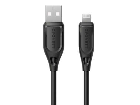 Charge & Connect Lightning To USB-A Cable - Black 1.2m Supply