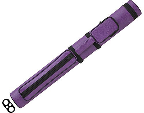 Action Vinyl Pool Cue Case (2 Butt and 2 Shaft), Purple For Cheap