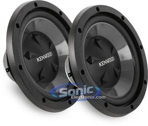 Pair of Kenwood KFC-W112S (KFCW112S) 12  Single 8 ohm Performance Series Car Subwoofers Fashion