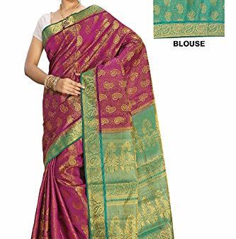 Alankrita Rani X Rama Color Allover Weaving Jari Brocket Design Saree With Stones Online now