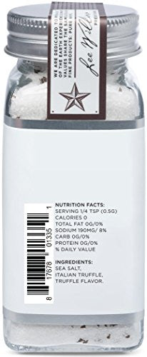 4oz Glass Shaker - Black Truffle Salt For Discount