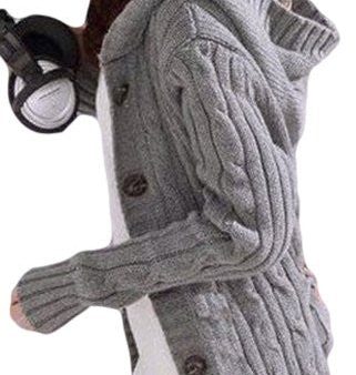 SKCUTE Mid-Long Sweaters Warm Knitted Bleted Casual Gray One Size Colorful For Cheap