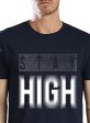 Adro Men s Round Neck Cotton T-Shirt (Navy(SIZE-M) Discount