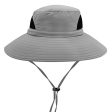 Hippih Waterproof Sun Hat Outdoor UV Protection Bucket Mesh boonie Hat Adjustable Fishing Cap (Grey) Sale