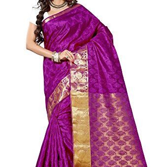 Alankrita Self Design Kanchipuram Art Silk Emboss Tissue Pallu Saree Mejanta Color Online Hot Sale