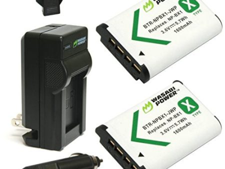 Wasabi Power Battery (2-Pack) and Charger for Sony NP-BX1, NP-BX1 M8 Online Hot Sale