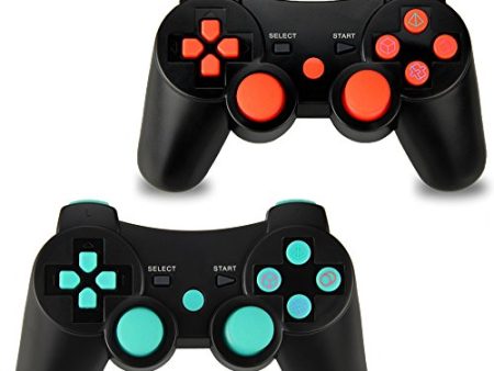 2pcs Pack Wireless Controller Dual Vibration Sixaxis Gamepad for Sony PS3 PlayStation 3 Hot on Sale