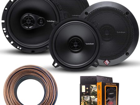 R165X3 Prime 6.5  Full-Range 3-Way Coaxial Speaker + R1525X2 Prime 5.25  Full Range Coaxial Speaker + Speaker Wire Online Sale