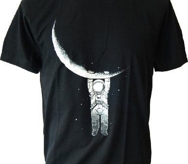 SODAtees full moon Astronaut Men s T-SHIRT nasa space Online now