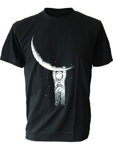 SODAtees full moon Astronaut Men s T-SHIRT nasa space Online now