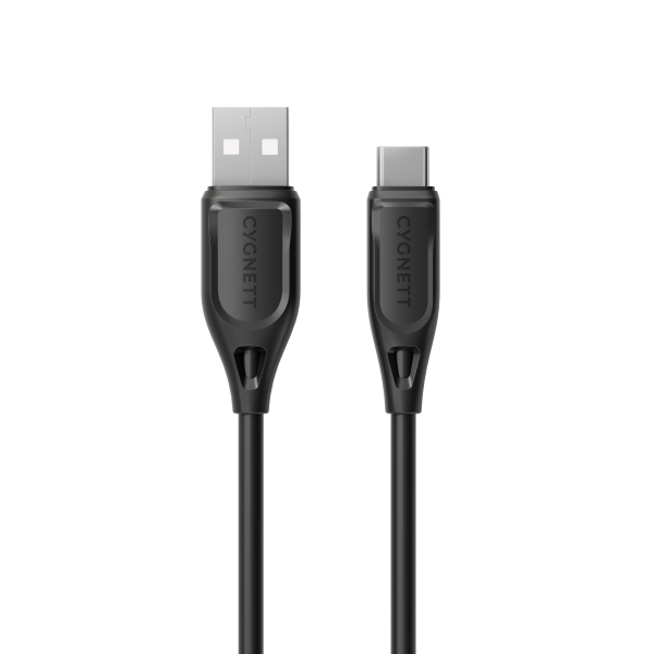 Charge & Connect USB-C To USB-A (USB 2.0) Cable - Black 2.2m on Sale