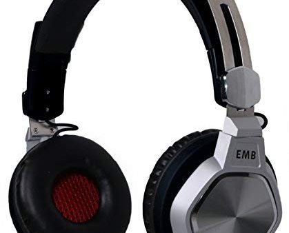 EMB EBH712-K Bluetooth Headphone, Hi-Fi Stereo Set, Foldable with Soft Memory Protein Earmuffs, Built in Mic for Hands-Free Calling Supply