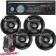 Package 2 Pairs of Pioneer TS-F1634R 6.5  200W 2-Way Speakers + SoundXtreme ST-926BT In-Dash CD Receiver with Bluetooth and CD FM USB AUX SD + 1 Free EMB EBH700 Headphone Sale