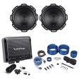 (2) Rockford Fosgate P1S4-10 Punch 10  500 Watt Car Subwoofers+Mono Amp+Amp Kit Cheap