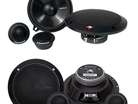 2) New Rockford Fosgate R152-S 5.25  80W + 2) R165-S 6.5  80W Component Speakers Supply