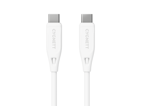 Charge & Connect USB-C To USB-C (USB 2.0) Cable - White  1.2m Online Sale