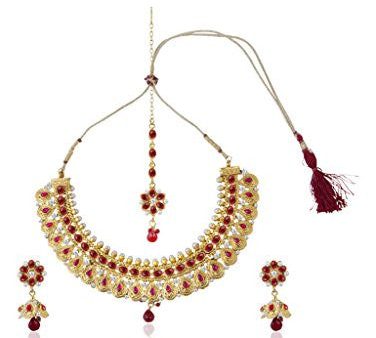 Sukkhi Artistically Gold Plated AD Necklace Set For Women Cheap