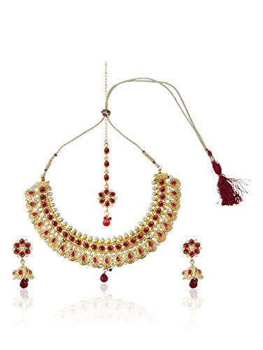 Sukkhi Artistically Gold Plated AD Necklace Set For Women Cheap