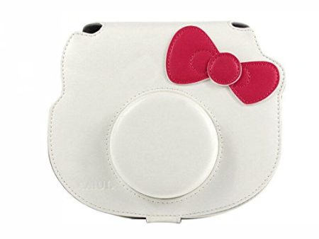 [Fujifilm Hello Kitty Instant Camera Case] -- CAIUL Comprehensive Protection Fujifilm Instax Mini Hello Kitty Instant Film Camera Case Bag With Soft PU Leather Material [Ever Ready Design ] ( White ) Online Sale