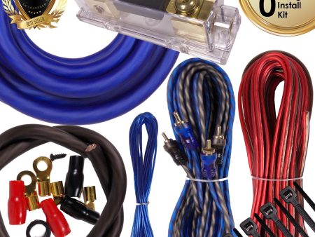 Complete 4000W Gravity 0 Gauge Amplifier Installation Wiring Kit Amp Pk3 0 Ga Blue - for Installer and DIY Hobbyist - Perfect for Car Truck Motorcycle Rv ATV Fashion