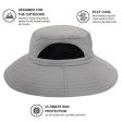 Hippih Waterproof Sun Hat Outdoor UV Protection Bucket Mesh boonie Hat Adjustable Fishing Cap (Grey) Sale