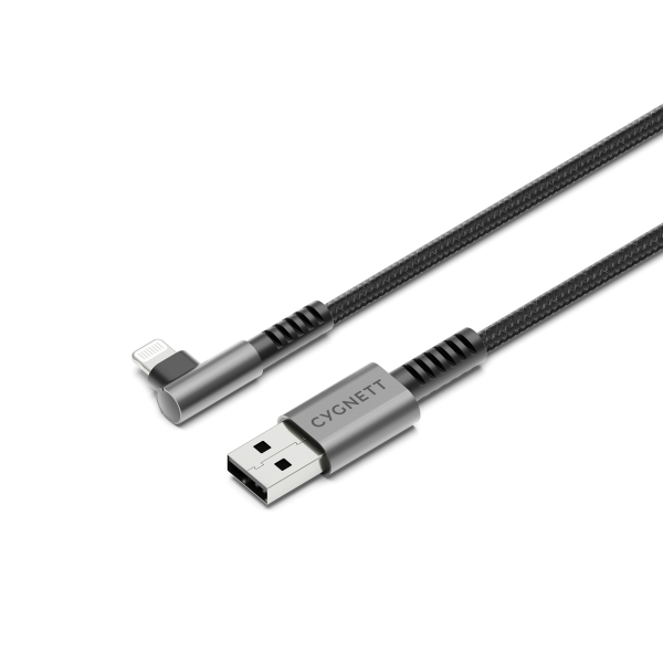 Right Angle Lightning to USB-A Cable - 1M Online now