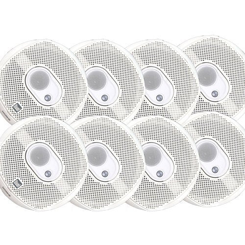 8 PIECE MARINE DMS365 6.5 inch 3 Way Speakers with 120 Watts of Peak Power Fashion