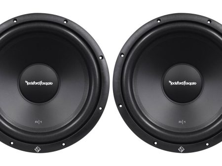 (2) Rockford Fosgate R1S4-12 Prime 12  4 Ohm Car Audio Subwoofers Totaling 800 Watt with a High Durability Compressed Foam Surround Online now