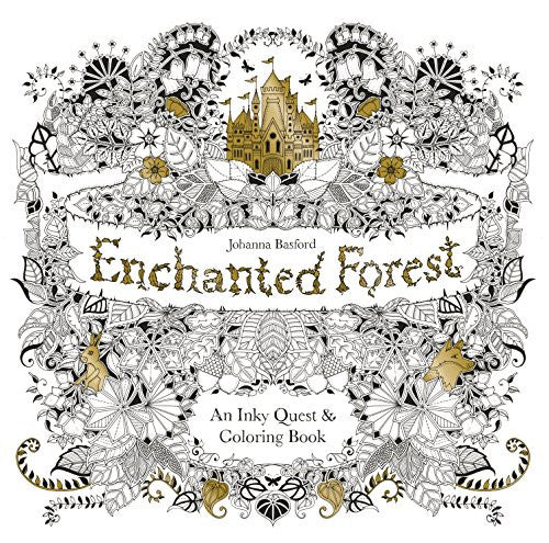 Enchanted Forest: An Inky Quest & Coloring Book on Sale