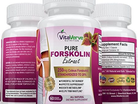 100% Pure Forskolin Extract For Extreme Weight Loss ★ Best Fat Burner, Metabolism Booster, Appetite Suppressant & Best Carb Blocker ★ 250mg Maximum Strength Diet Pills for Woman and Men. For Cheap