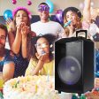 1200W 12 inches Power Party Bluetooth USB SD Stereo Rechargeable Portable Speaker - PKL104PK1 - Perfect for Beach Home Birthday DJ Party Camp Jobsite Construction Industrial Cheap