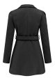 Wantdo Women s Wool Wrap Swing Coat with Belt(Black, Small) Sale