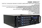 Package Bundle - EMB EBK37 Pro 700-watt Digital Karaoke Mixer Stereo Amplifier + 4 Peavey PV7 Dynamic Cardiod Microphones With Cables For Discount