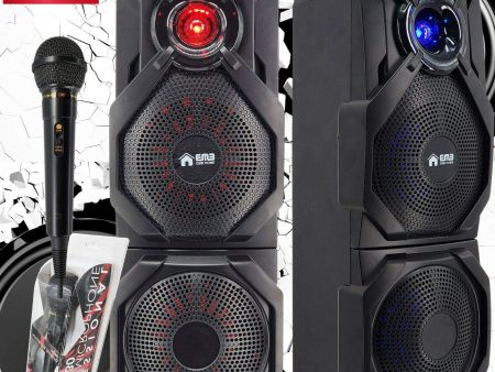 200W Loud Bluetooth Speaker Portable Wireless Boombox Aux Rechargeable w MIC For Discount