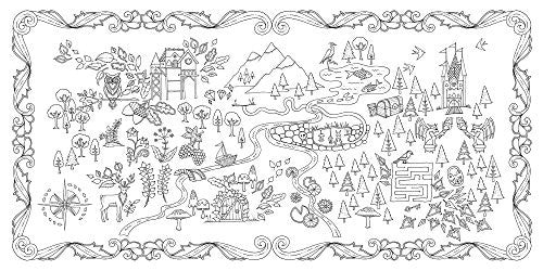 Enchanted Forest: An Inky Quest & Coloring Book on Sale