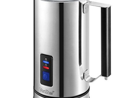 VonShef Premium Electric Milk Frother, Warmer and Cappuccino Maker Hot on Sale