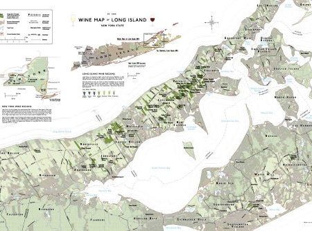 Wine Map of Long Island Online now