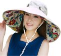 iHomey Packable Extra Large Brim Floppy Sun Hat Reversible UPF 50+ Beach Sun Bucket Hat Fashion