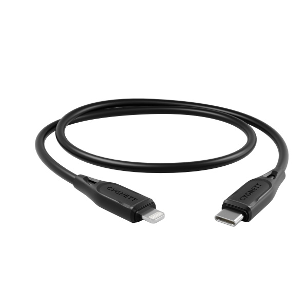 Lightning to USB-C Cable 1M - Black Sale