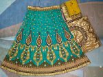 AASVAA Women s Stylist Blue Embroidered Lehenga Choli Fashion