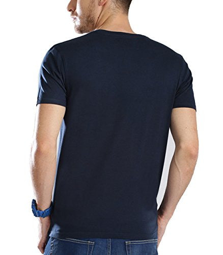 Adro Men s Round Neck Cotton T-Shirt (Navy(SIZE-M) Discount