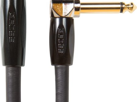 BOSS 15-foot (4.5m) Instrument Cable, Straight Angle ¼  jack (BIC-15A) on Sale