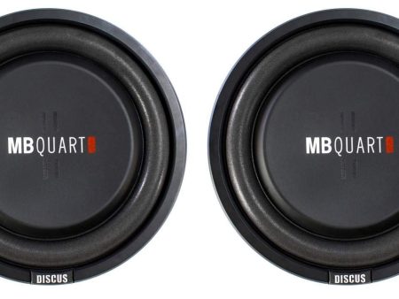 2) MB Quart DS1-304 800 Watt 12 Inch Slim Shallow Subwoofers Car Truck DVC Subs Online now